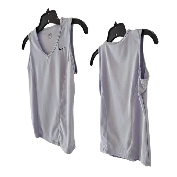 Nike Women's Dri-Fit V-Neck Sleeveless Tank Top | NWT | Small | Light Blue - Picture 6 of 12